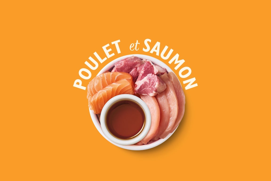 Poulet et saumon