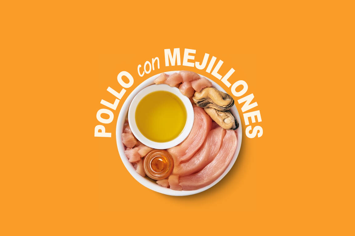 Pollo con mejillones