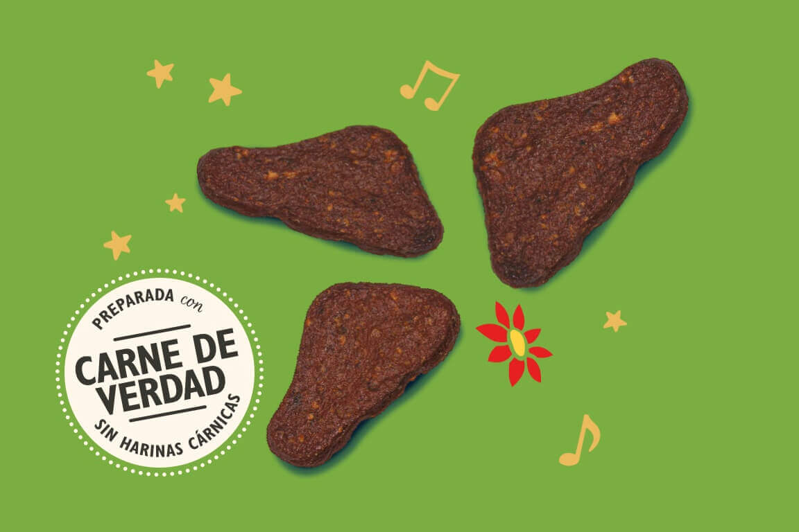 Golosinas navideñas de cecina de pavo para perros