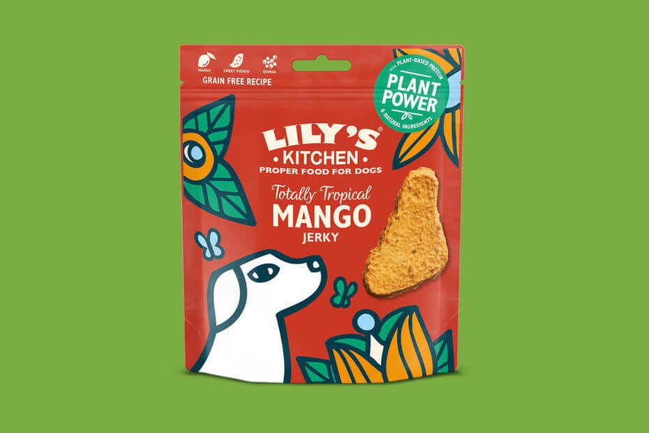 Striscette di mango con energia vegetale per cani
