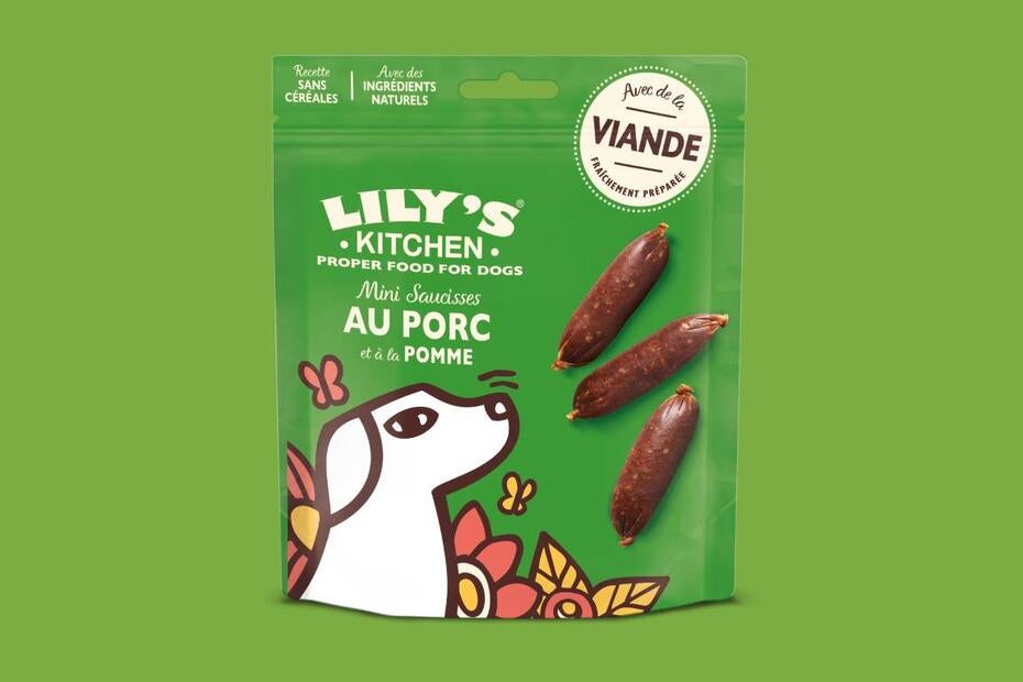 Mini saucisses au porc, avec de la pomme