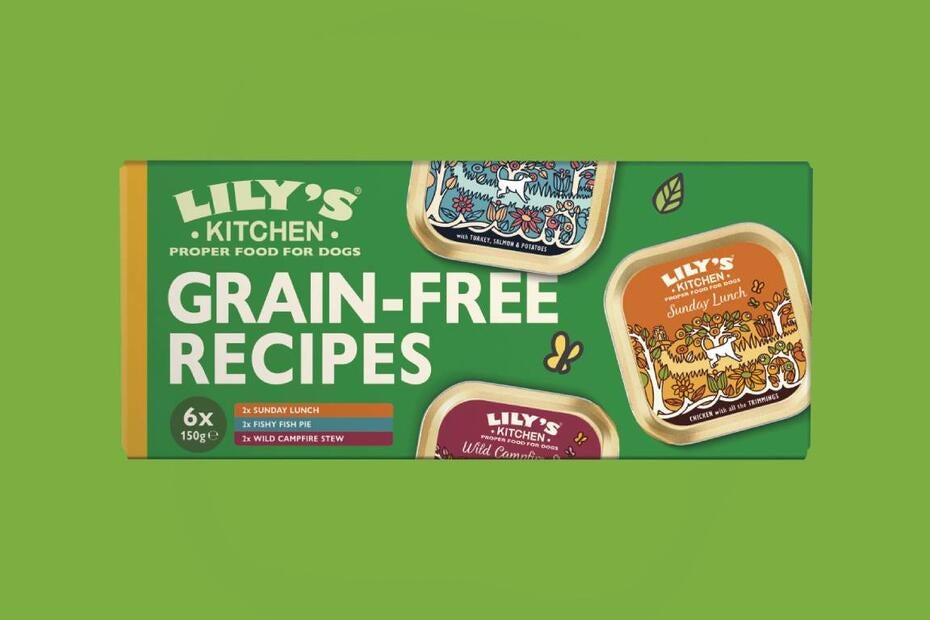 Multipack de recetas sin cereales Lily's Kitchen, alimento húmedo para perros adultos 6 x 150 g